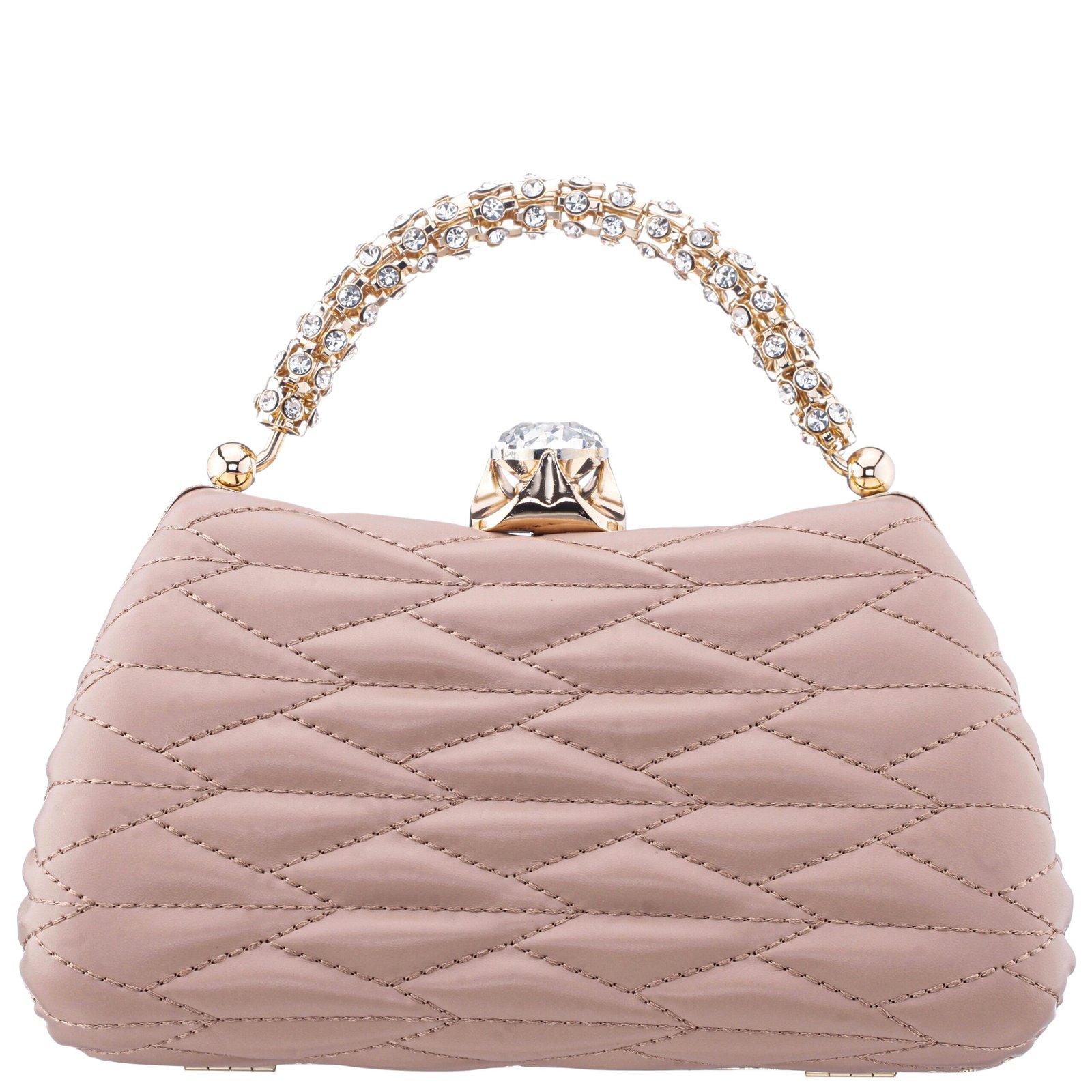 Nina Shoes Jacquel Nude Smooth PU Handle Bag