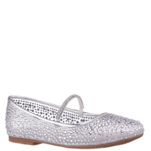 Nina Shoes Girls Jax Silver Ballet Flats