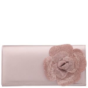 Nina Shoes Jollie Pearl Rose PP Straw Clutch