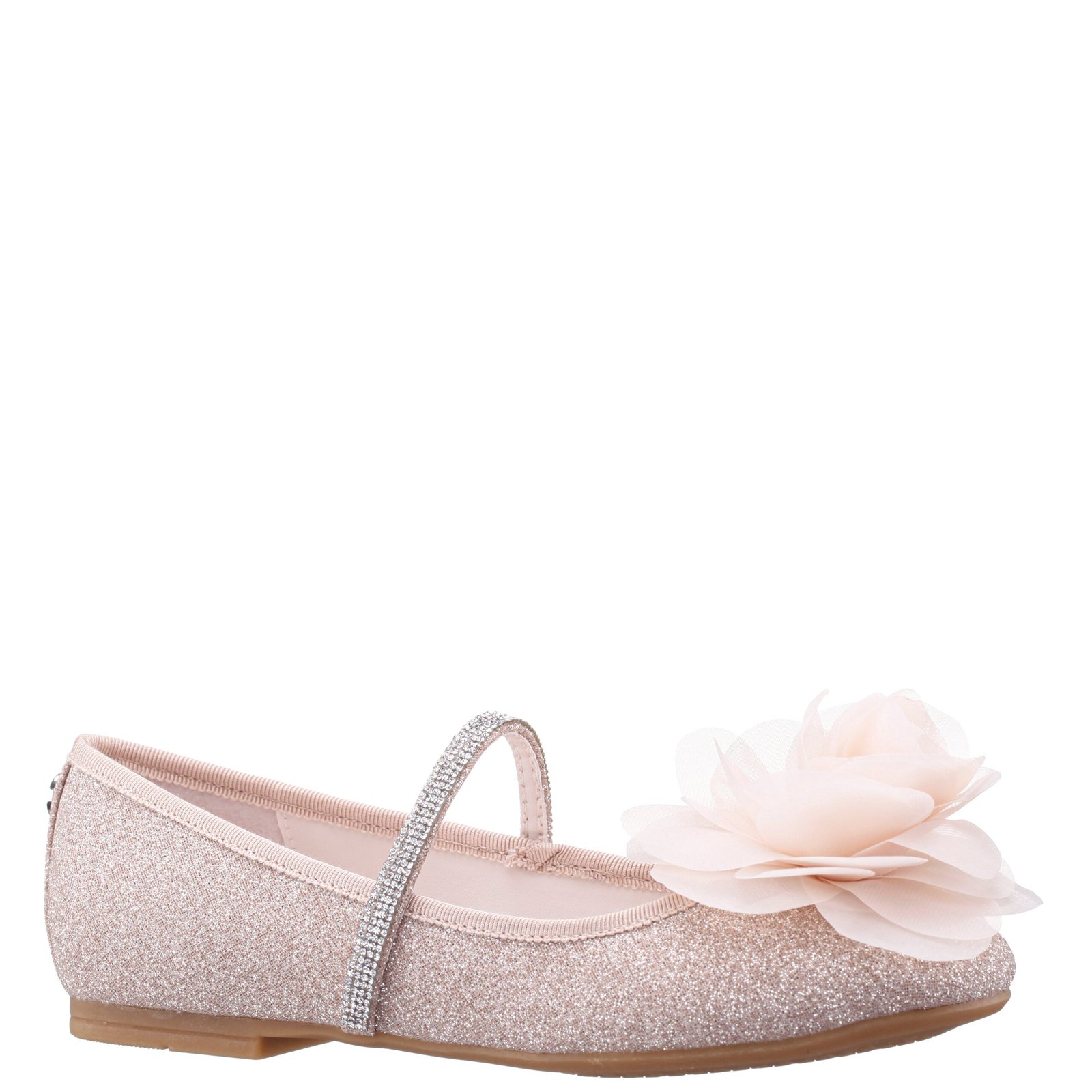 Nina Shoes Girls Jory Natural SHIMMER Ballet Flats
