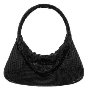 Nina Shoes Joyce Black Mesh Shoulder Bag
