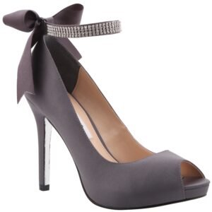 Nina Shoes Karen Steel Hh Opentoe Pump W/Ankle Strap