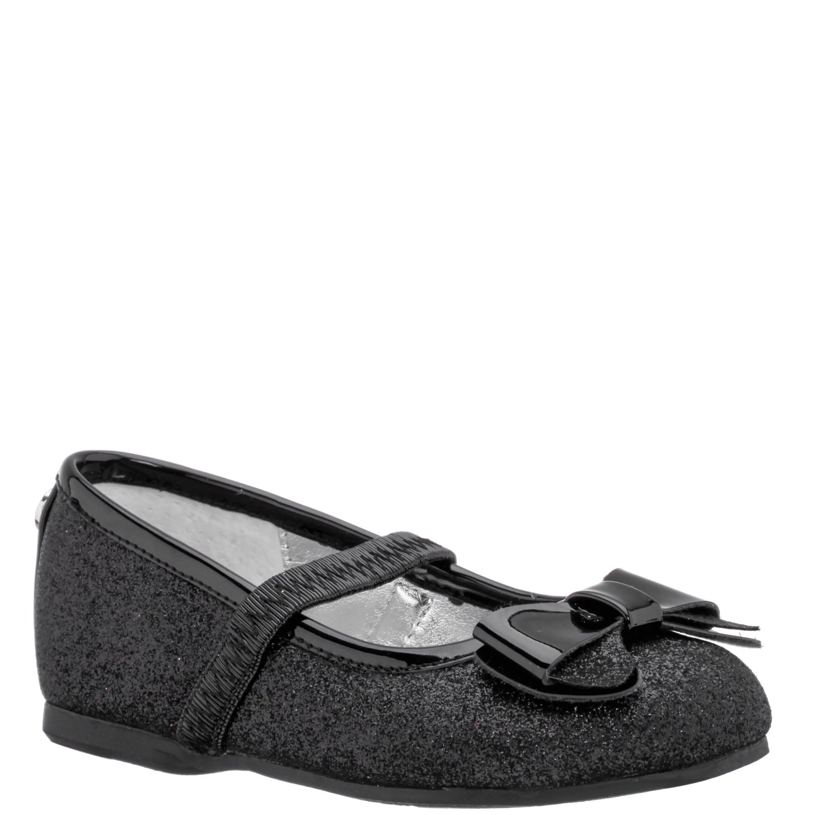 Nina Shoes Girls Kenzee Toddler-Black-Fine Glitter Material
