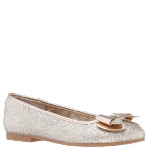 Nina Shoes Girls Kenzee Platino-Fine Glitter Material