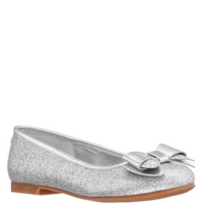 Nina Shoes Girls Kenzee Silver-Fine Glitter Material