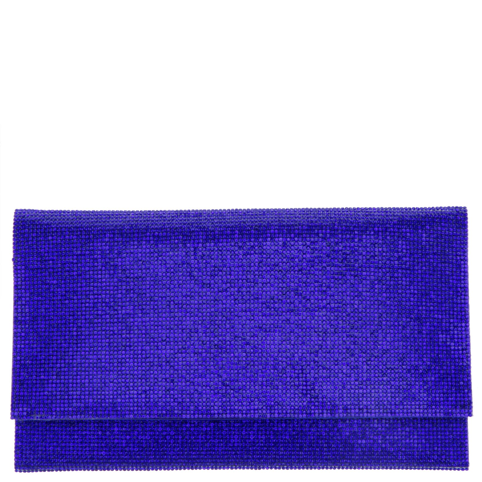 Nina Shoes Kimora Electric Blue Crystal Beaded Envelope Clutch