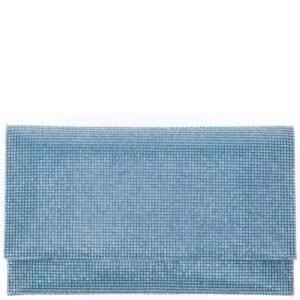 Nina Shoes Kimora Icy Blue Glass Crystals Clutch