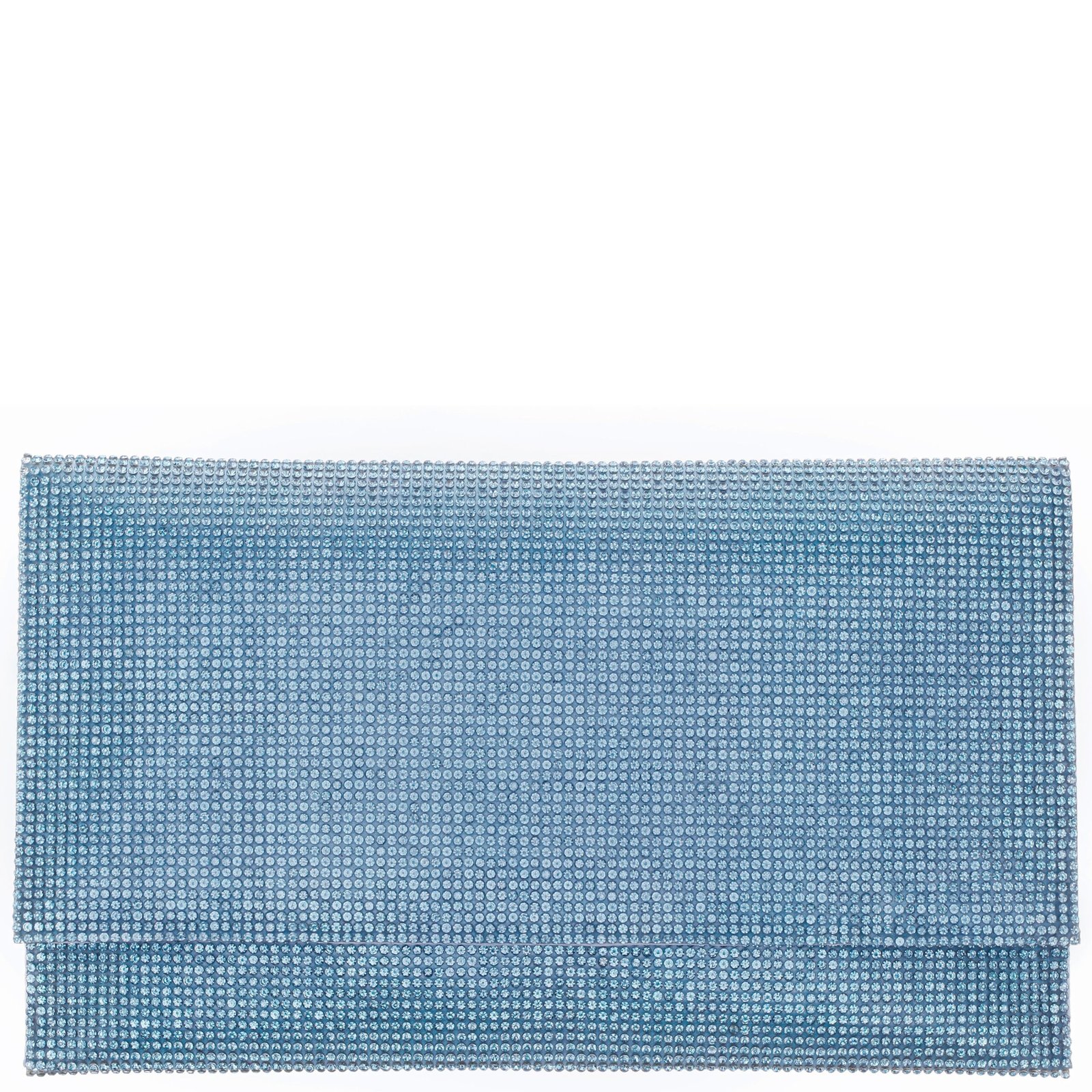 Nina Shoes Kimora Icy Blue Glass Crystals Clutch