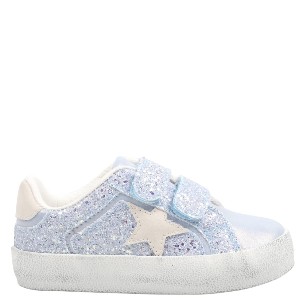 Nina Shoes Girls Koryana-T Blue Low Top Flat-Shoe Sneakers