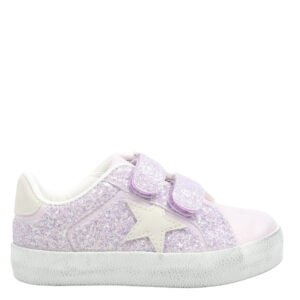 Nina Shoes Girls Koryana-T Light Purple Glitter Low Top Sneakers