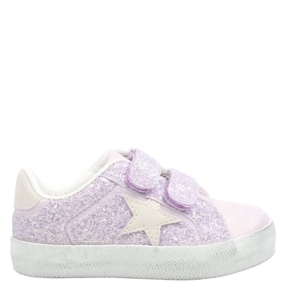 Nina Shoes Girls Koryana-T Light Purple Glitter Low Top Sneakers