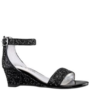 Nina Shoes Girls Kristina Black-Chunky Glitter