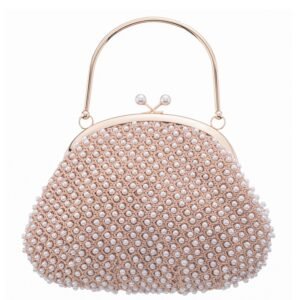Nina Shoes Kym Ivory Pearl/Mesh Frame Bag
