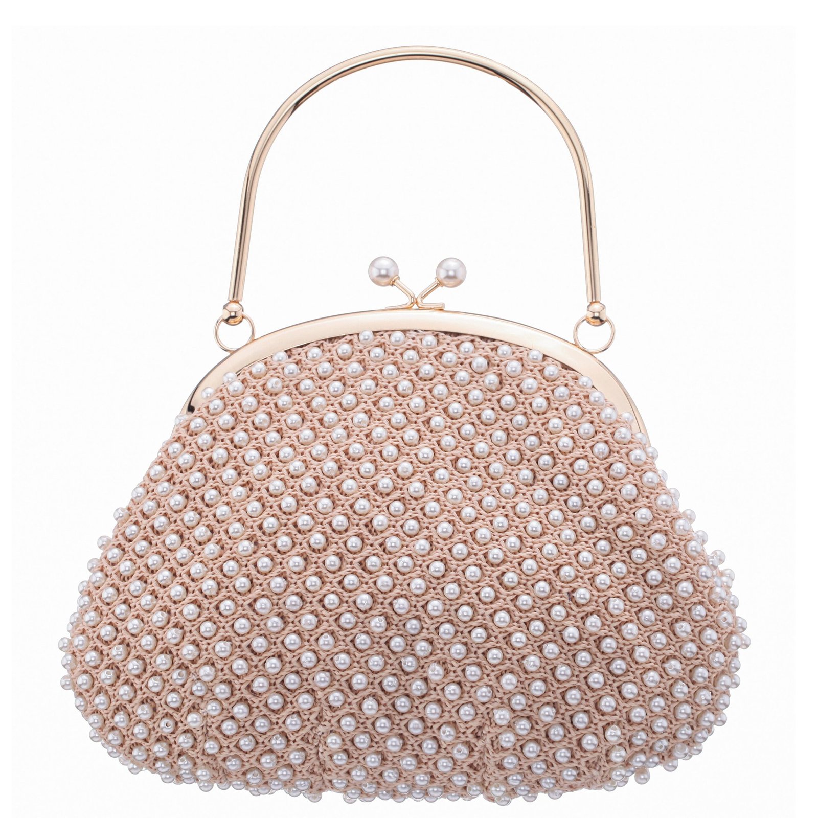 Nina Shoes Kym Ivory Pearl/Mesh Frame Bag