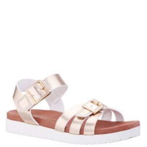 Nina Shoes Girls Lacey Light Gold-Metallic