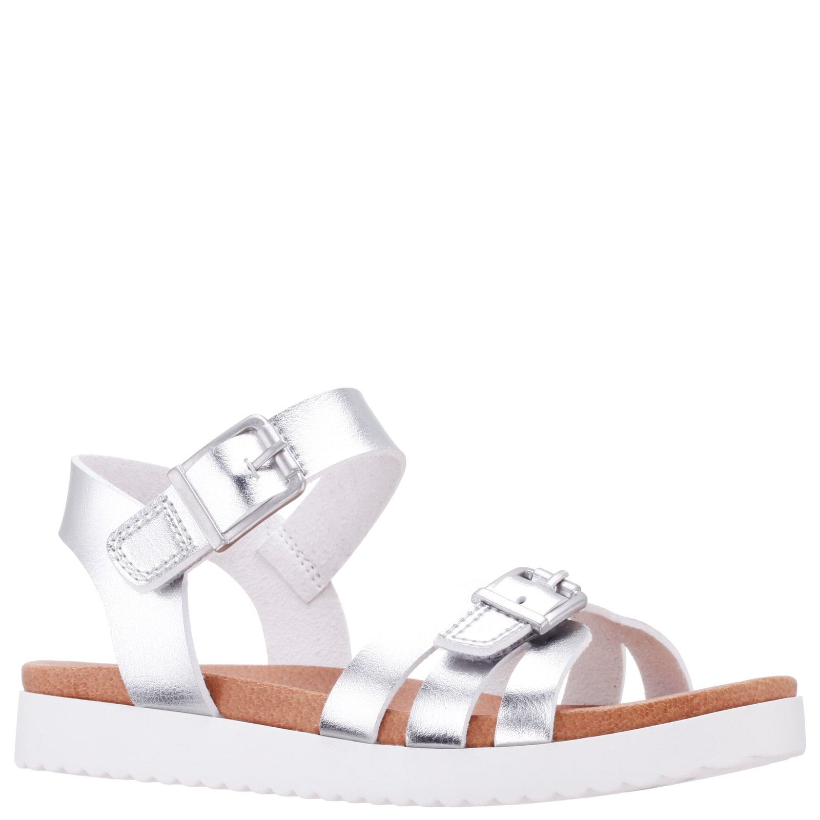 Nina Shoes Girls Lacey Silver-Metallic