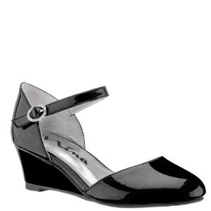 Nina Shoes Girls Lenora Black-Patent