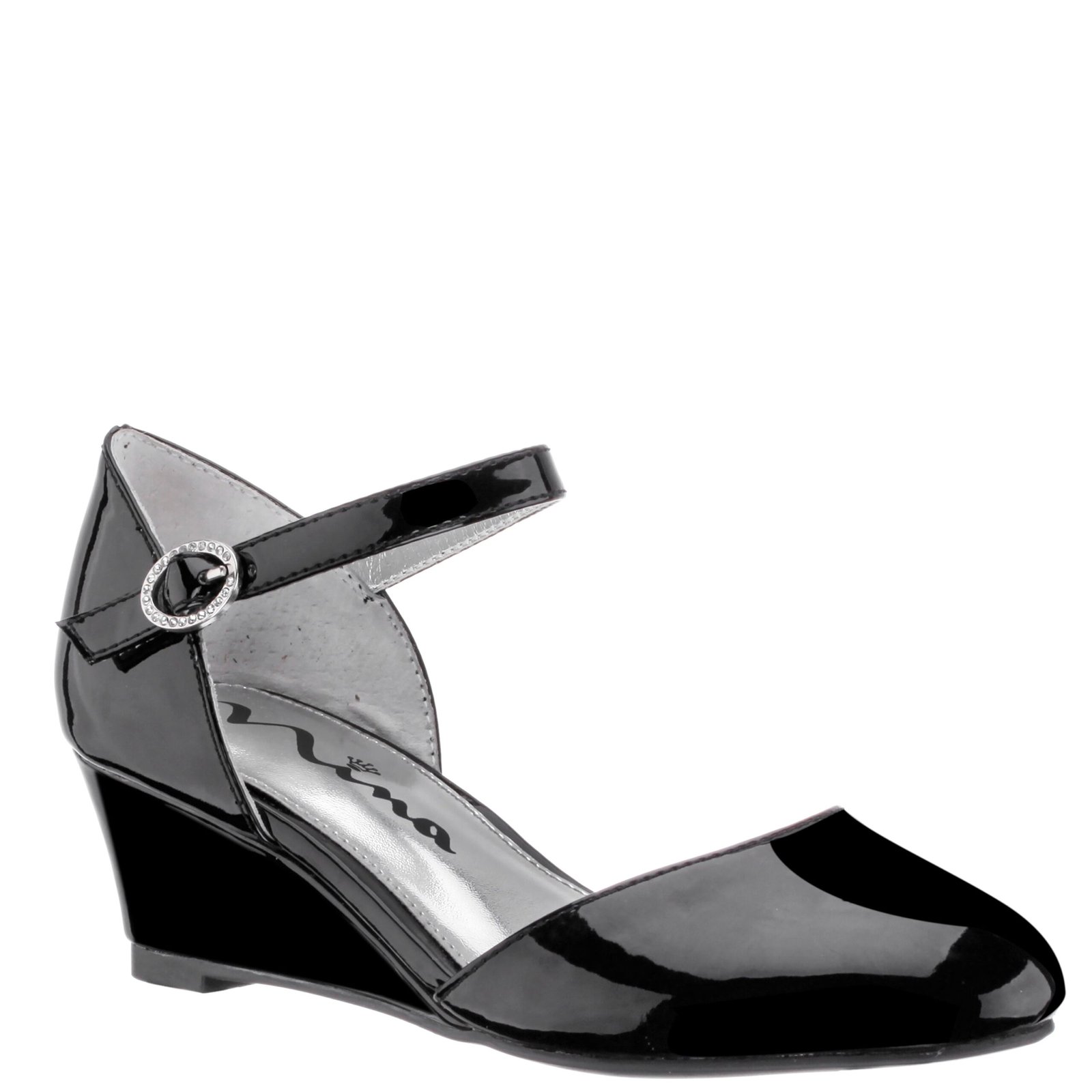 Nina Shoes Girls Lenora Black-Patent