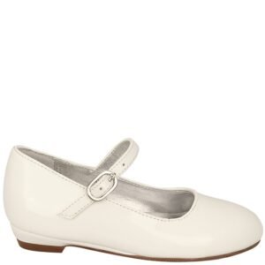 Nina Shoes Girls Lil-Seeley Toddler-White Patent