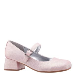 Nina Shoes Girls Mila Blush Glitter Heel Mary Jane Pumps