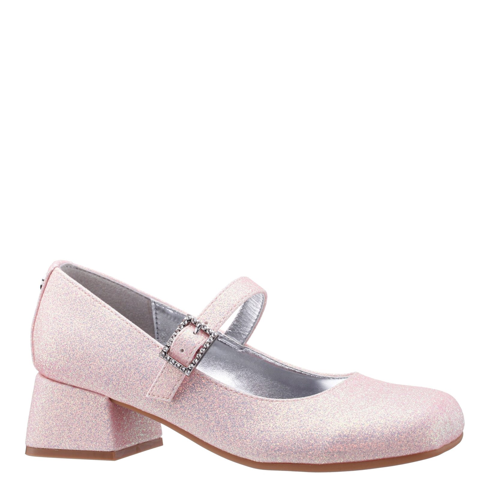 Nina Shoes Girls Mila Blush Glitter Heel Mary Jane Pumps
