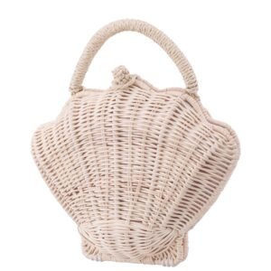 Nina Shoes N-Shelly Natural Woven Cirrus Minaudiere