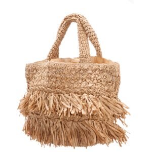 Nina Shoes N-Siggy Natural Paper Raffia Tote Bag