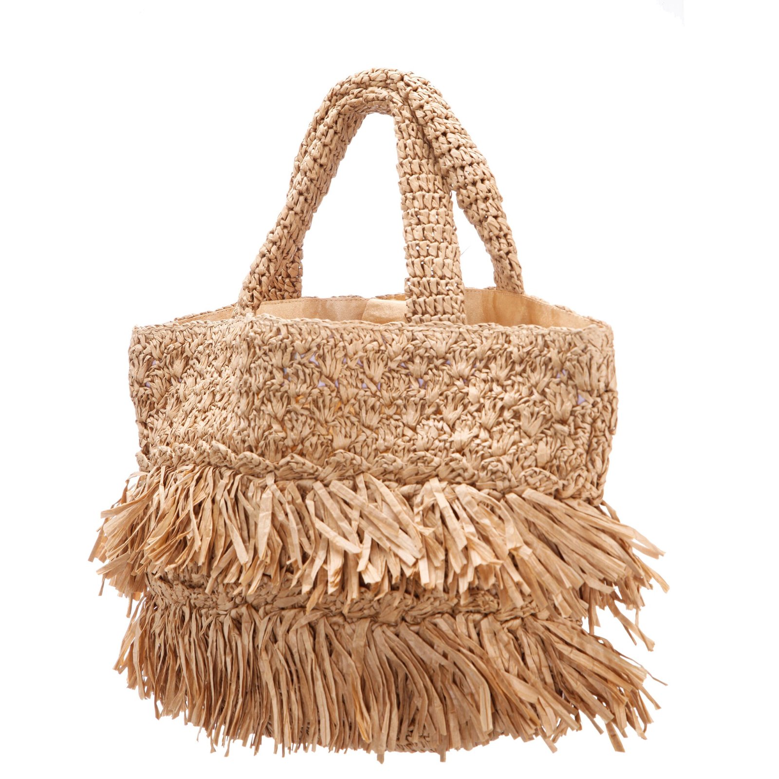 Nina Shoes N-Siggy Natural Paper Raffia Tote Bag