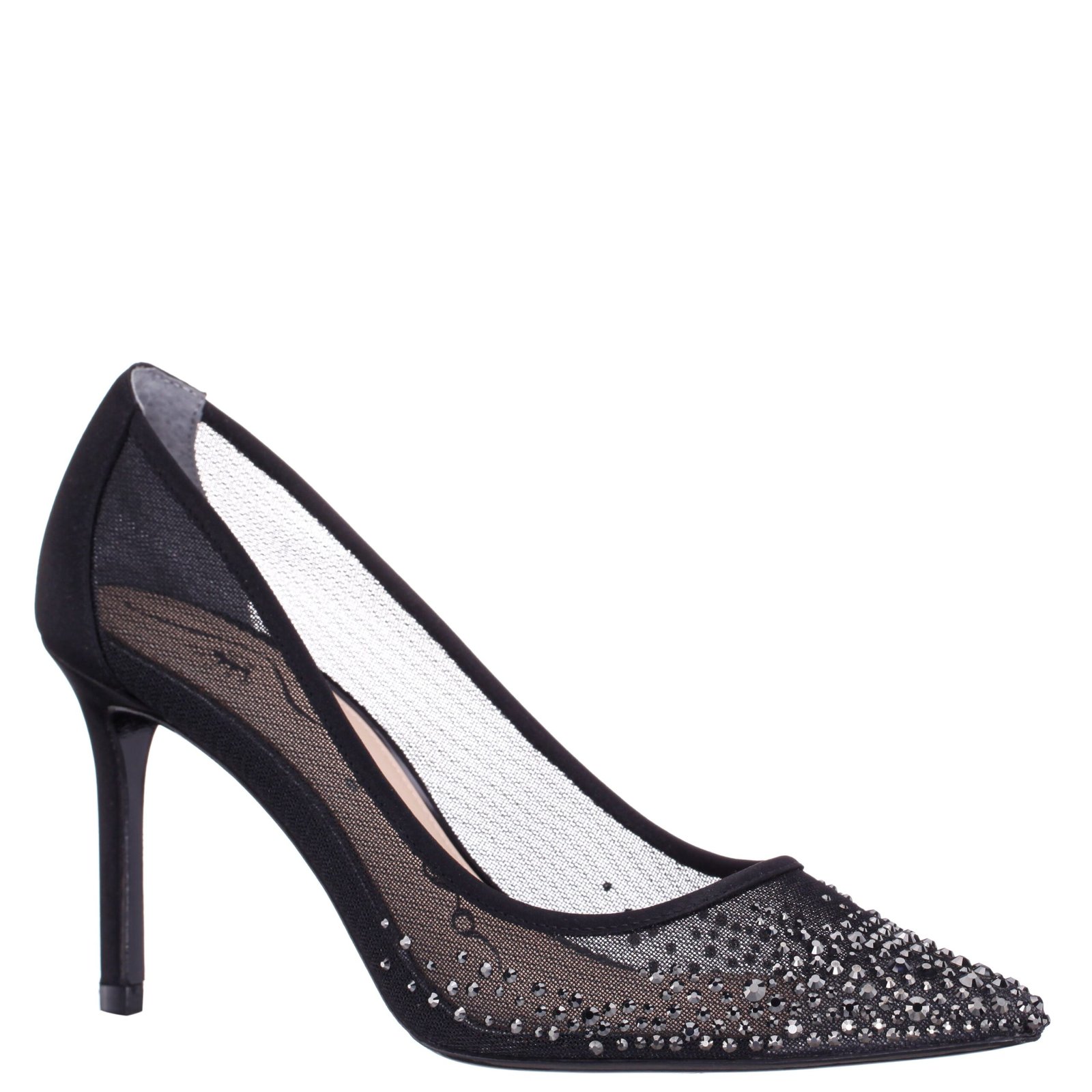 Nina Shoes Nalia Black Slip On High-Heel Pumps
