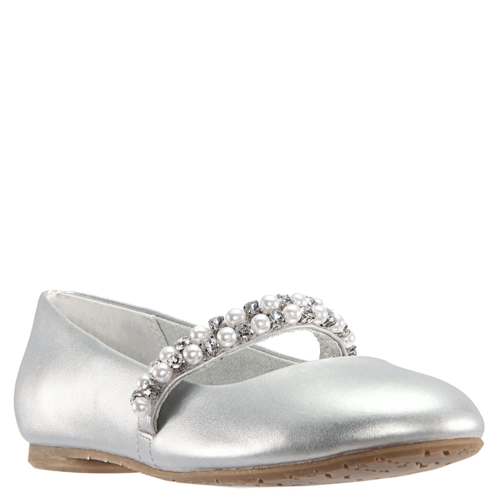 Nina Shoes Girls Nataly Silver Soft Nappa