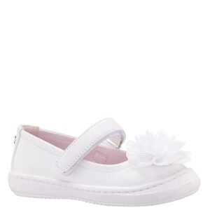Nina Shoes Girls Natty White PEARLIZED Bump Toe Sneakers