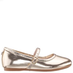 Nina Shoes Girls Nicola Gold Metallic Ballet Flats