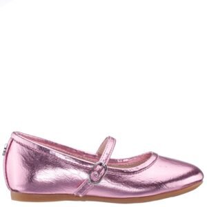 Nina Shoes Girls Nicola Light Pink Metallic Ballet Flats