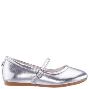 Nina Shoes Girls Nicola Silver Metallic Ballet Flats