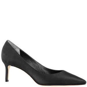 Nina Shoes Nina60 Black Peau Mid-Heel Classic Pump