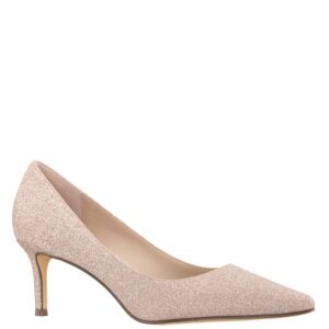Nina Shoes Nina60 Nude Satin Mid-Heel Classic Pump