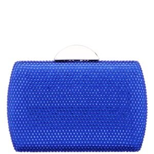 Nina Shoes Pacey Electric Blue Allover Crystal Minaudiere