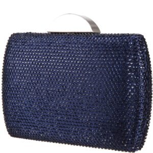 Nina Shoes Pacey Navy Allover Crystal Minaudiere