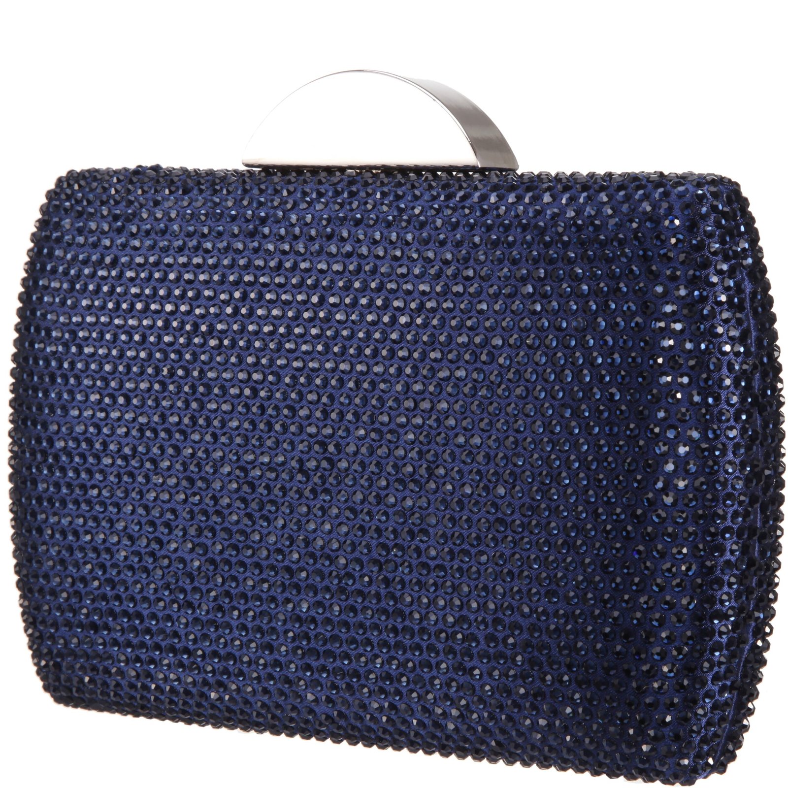 Nina Shoes Pacey Navy Allover Crystal Minaudiere