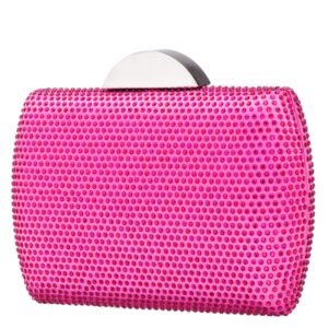 Nina Shoes Pacey Ultra Pink Allover Crystal Minaudiere