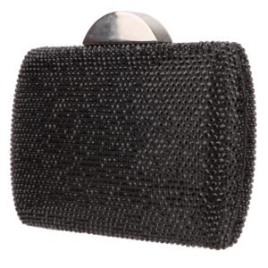 Nina Shoes Pacey Black Allover Crystal Minaudiere