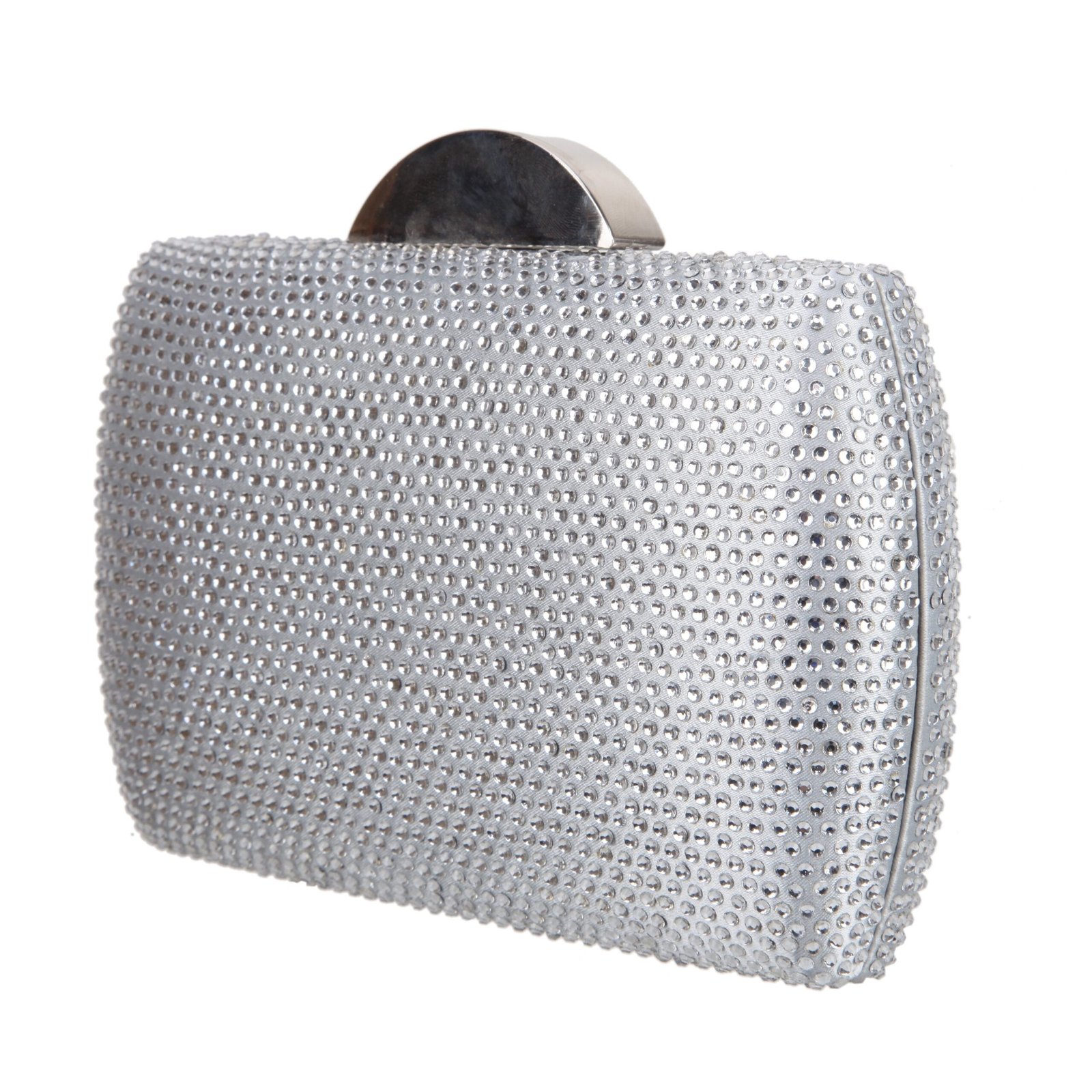 Nina Shoes Pacey Silver Allover Crystal Minaudiere
