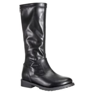 Nina Shoes Girls Pensee Black-Stretch Micro