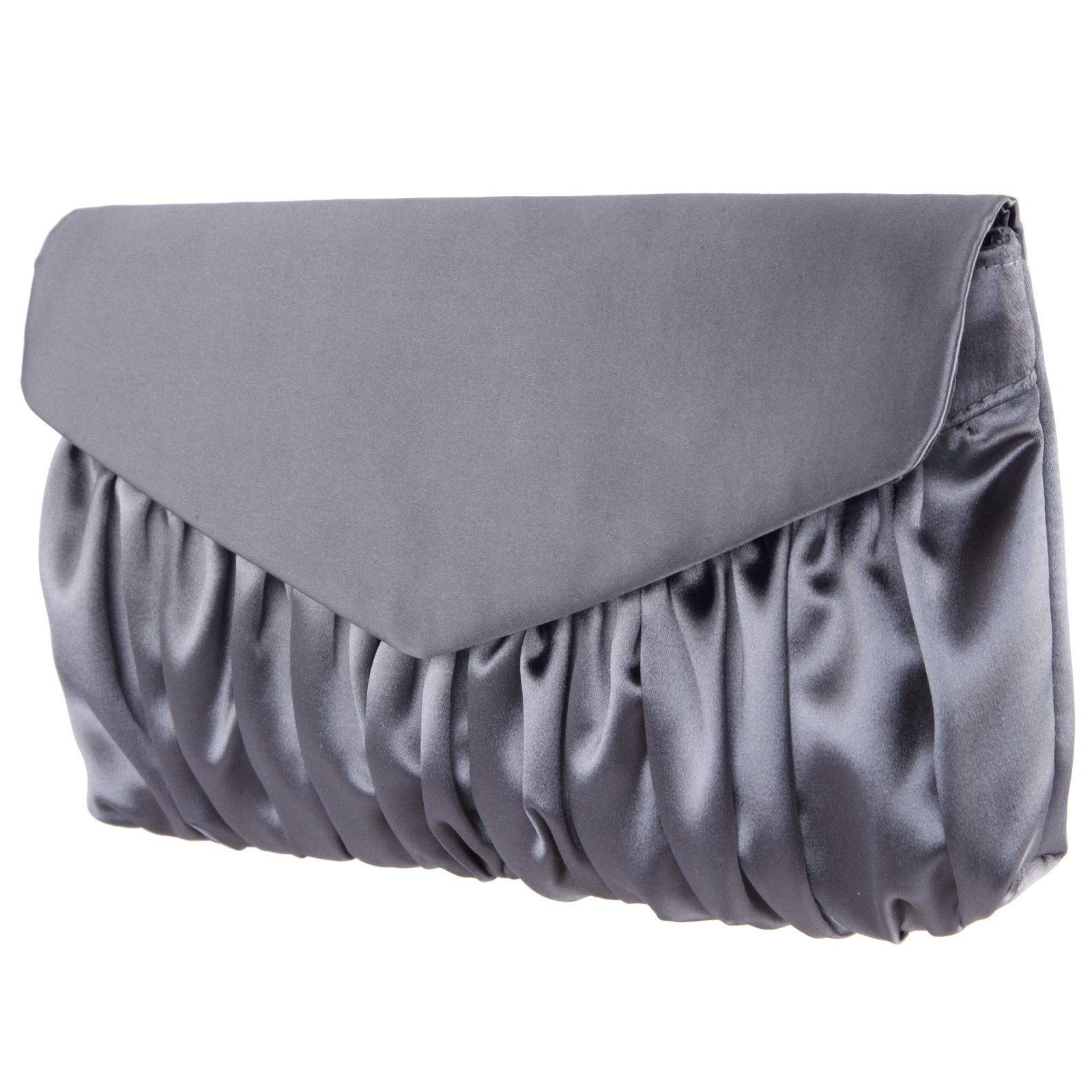 Nina Shoes Salome Stone Satin Pleated Clutch
