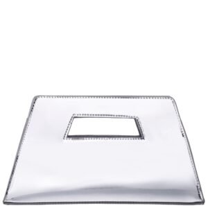 Nina Shoes Savonna Women's Silver Ut Women's Out Handle Trapezoid Clutch