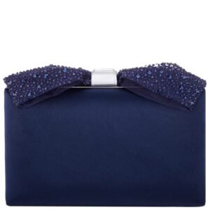 Nina Shoes Selena Navy Glass Crystals Minaudiere