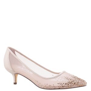 Nina Shoes Sofie Platino Low-Heel Pointy-Toe Classic Dress Pump