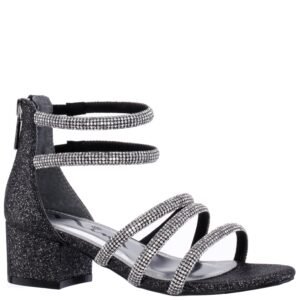 Nina Shoes Girls Sparklar Black-Fine Glitter Material