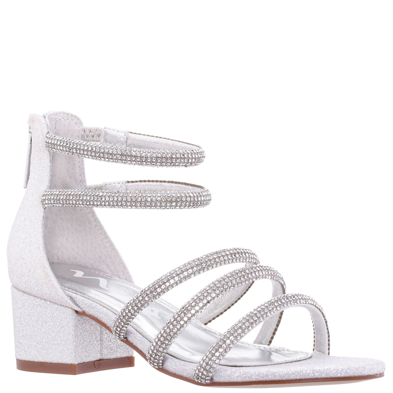 Nina Shoes Girls Sparklar White-Fine Glitter Material