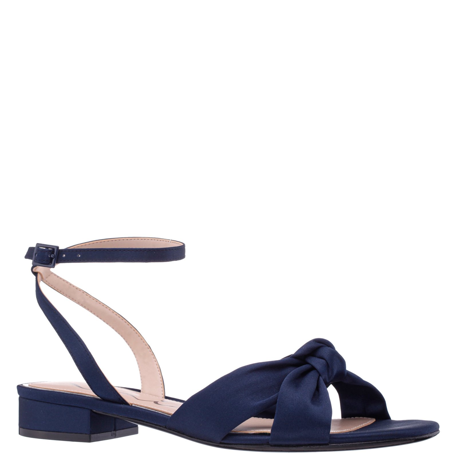 Nina Shoes Sulma New Navy Ankle Strap Flat-Shoe Sandals